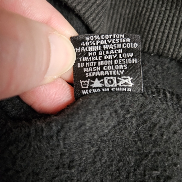 Dixxon Full Zip Hoodie Sweatshirt Men’s L Black Working Class Heroes Distressed - Picture 12 of 13